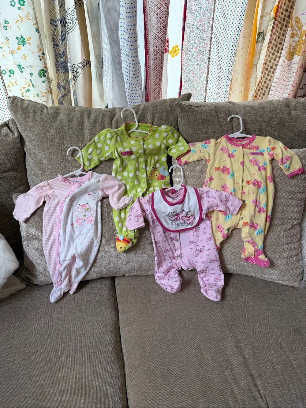 0-3 Months Girls Clothing Bundle-65 pieces! Carters